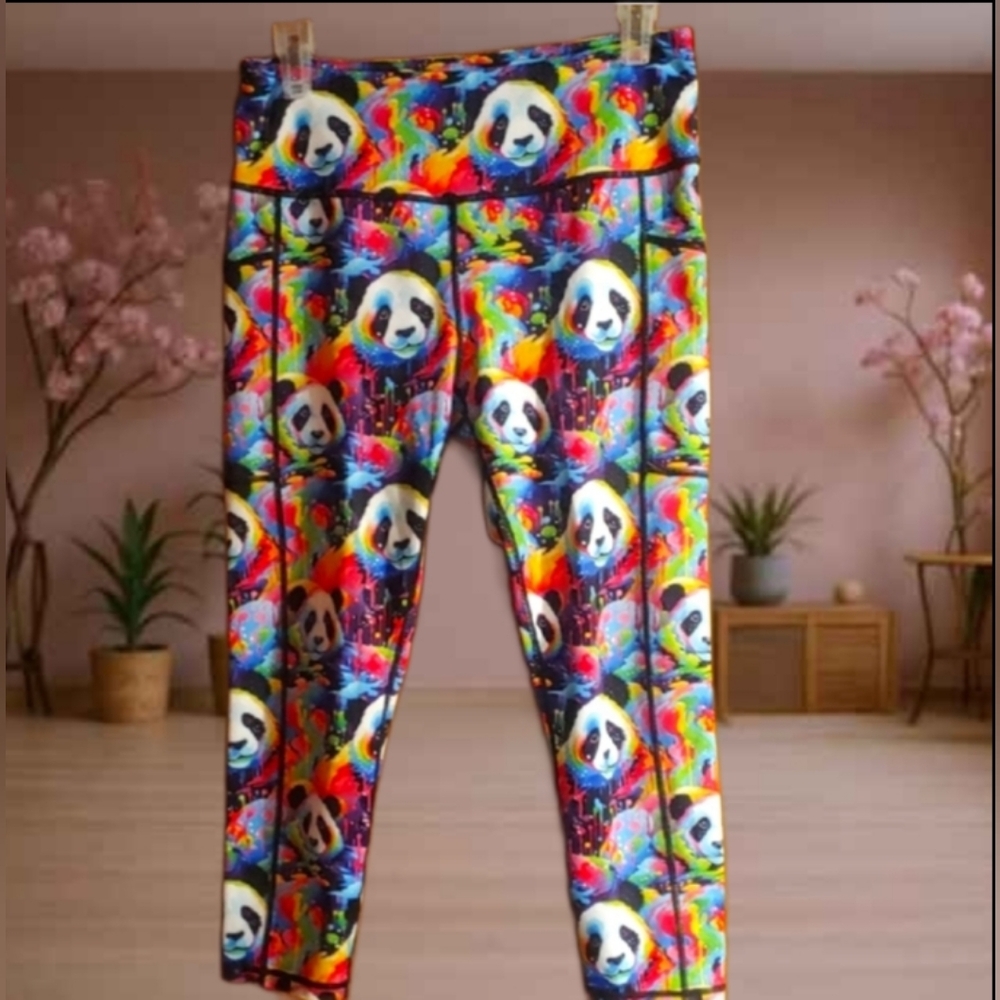 Constantly Varied Gear Multicolor Panda Leggings